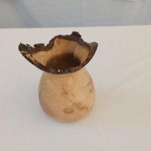Live Natural Edge MacLeod Maple Wood Vase